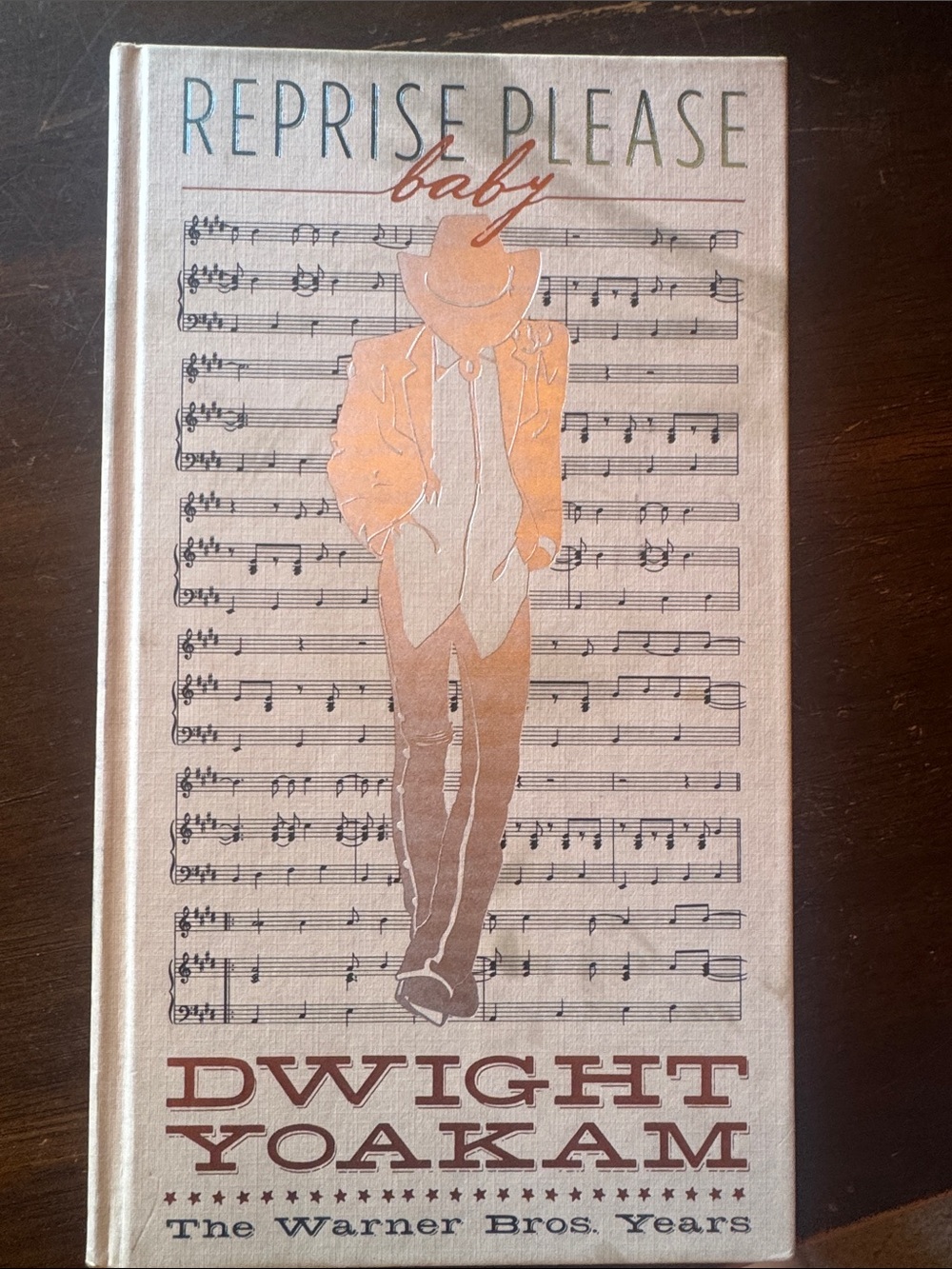 Dwight Yoakam Reprise Please Baby Hardcover Book - Beige & Brown